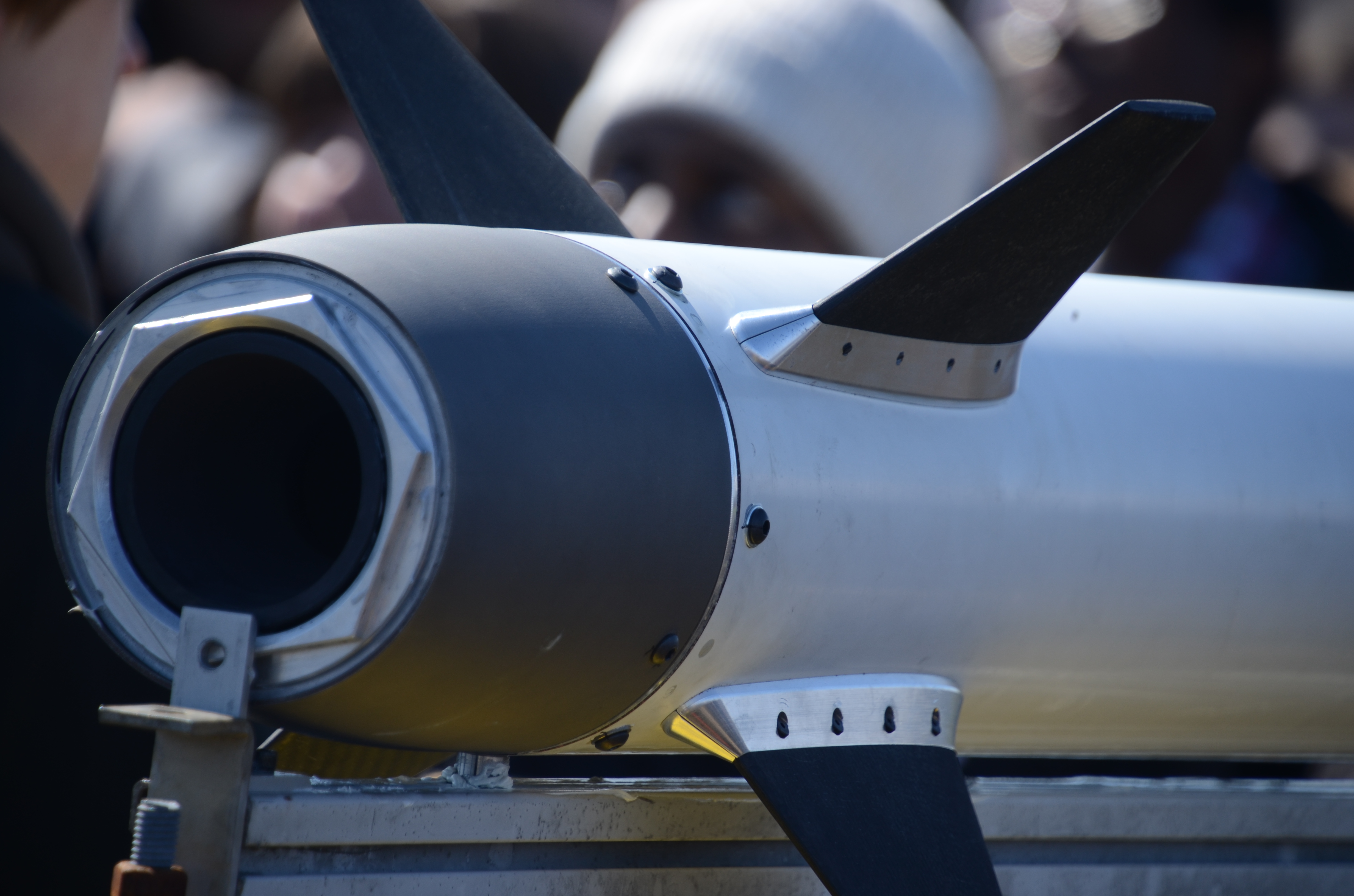 Retaining ring on rocket
